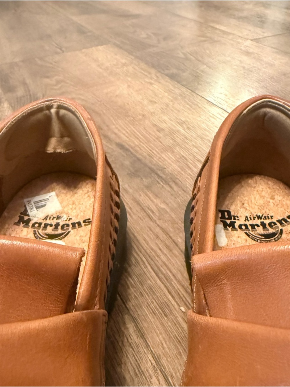 Unisex Dr. Martens ‘Adrian’ Woven Tassel Loafers in Cognac Brown - Picture 4 of 11